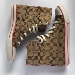 Coach “Bonney” hightop sneakers size 9 , bought never worn them reposh